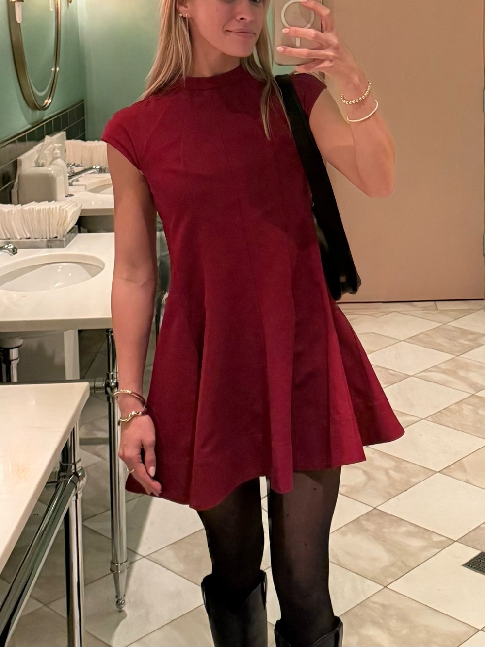 STAUD Red mini dress